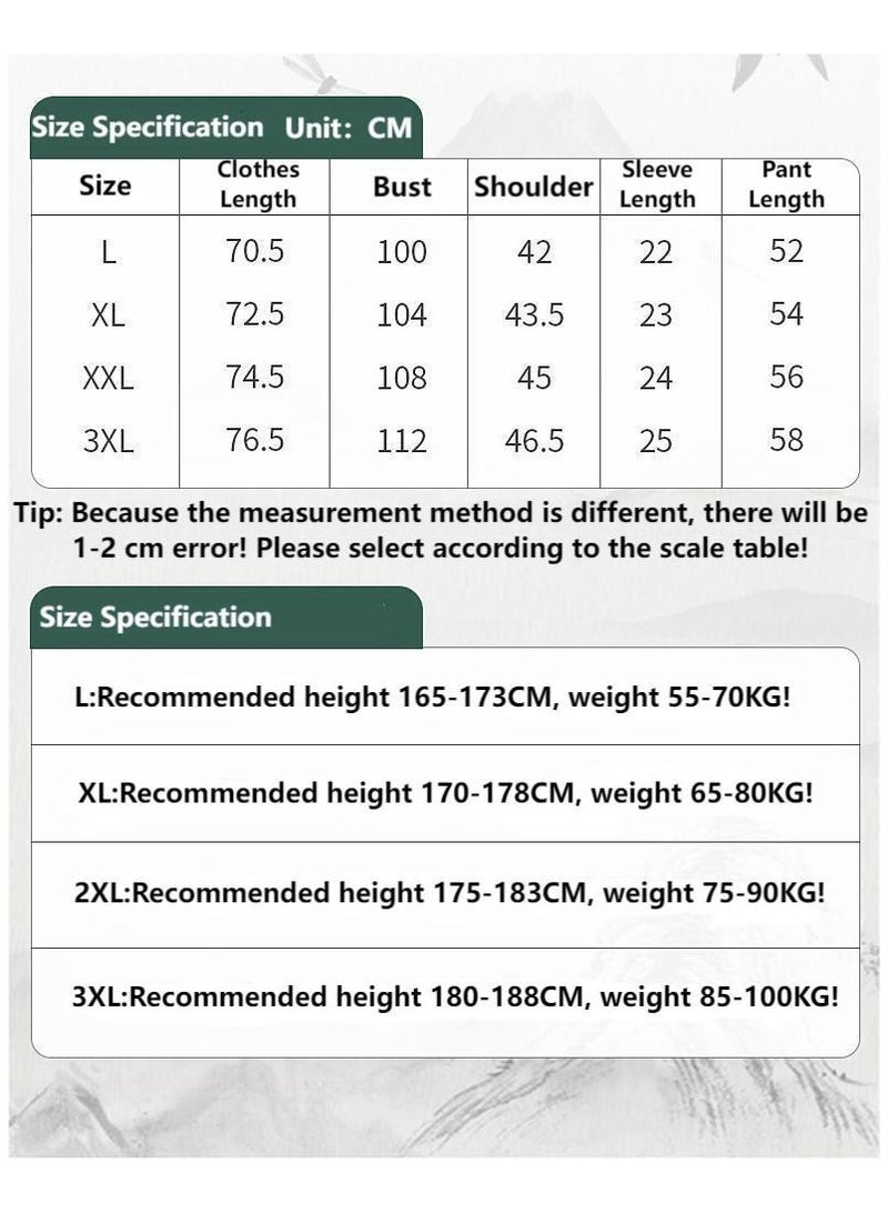Fashionable Men's Summer Casual Short Sleeved Shorts Home Suit  - Image 2