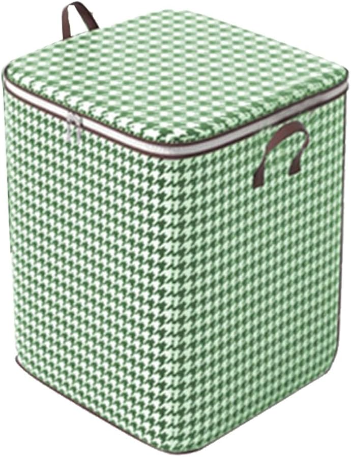 Large 180L Green Storage Box Foldable Heavy Duty Stackable Bedding Organizer - Image 1