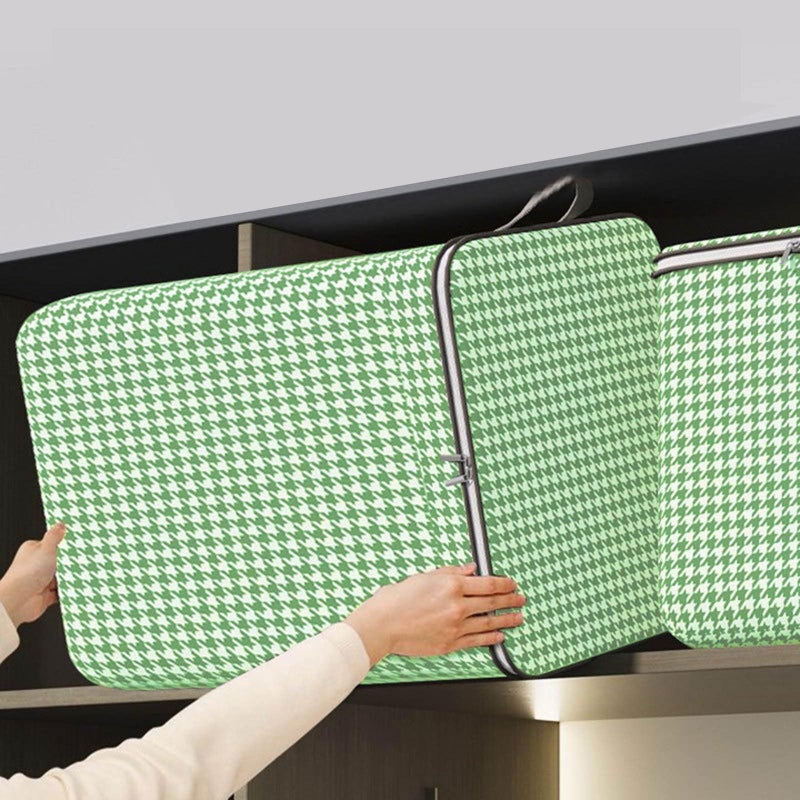 Large 180L Green Storage Box Foldable Heavy Duty Stackable Bedding Organizer - Image 4