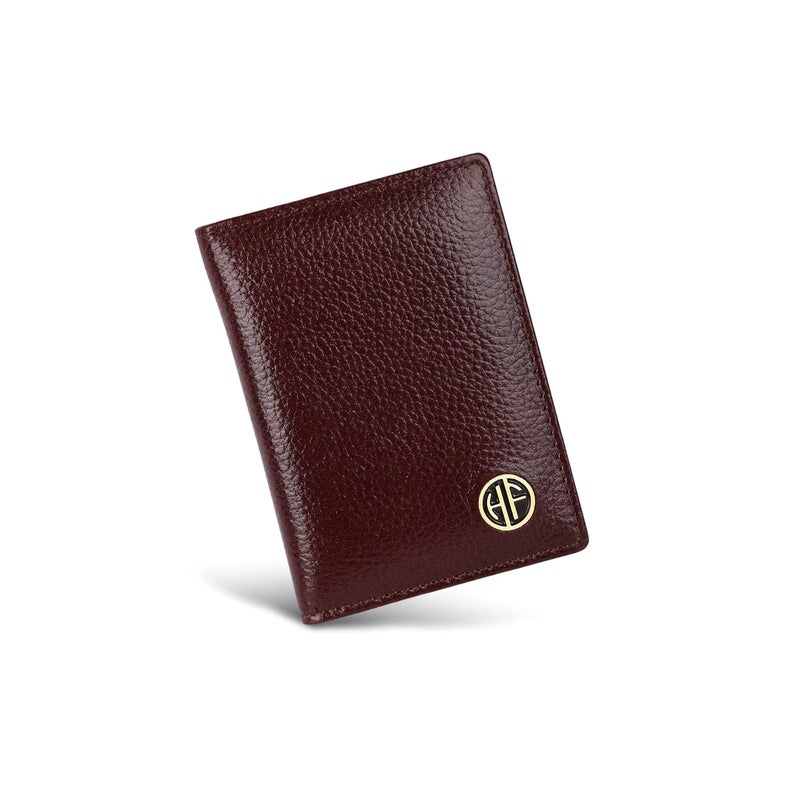 HAMMONDS FLYCATCHER Genuine Leather Card Holder Wallet for Man & Women, RFID Protected ATM/Credit Card Holder Wallet for Men with 6 Slots, Gift for Men, Father, Husband, Boyfriend - Brown - Image 1