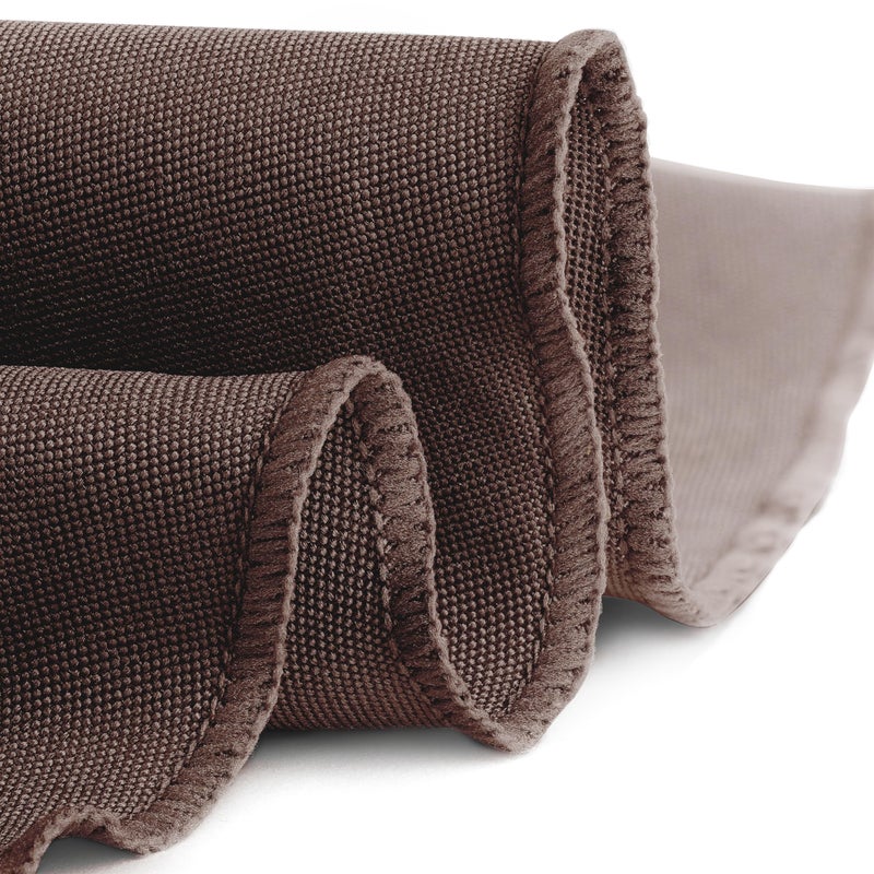 Gee Di Moda Round Tablecloth - 108 Inch Chocolate Round Table Cloth for 48 to 72 Inch Round Tables - Heavy Duty Washable Fabric - for Buffet Table  Holiday Party  Dinner  Wedding & Baby Shower - Image 2