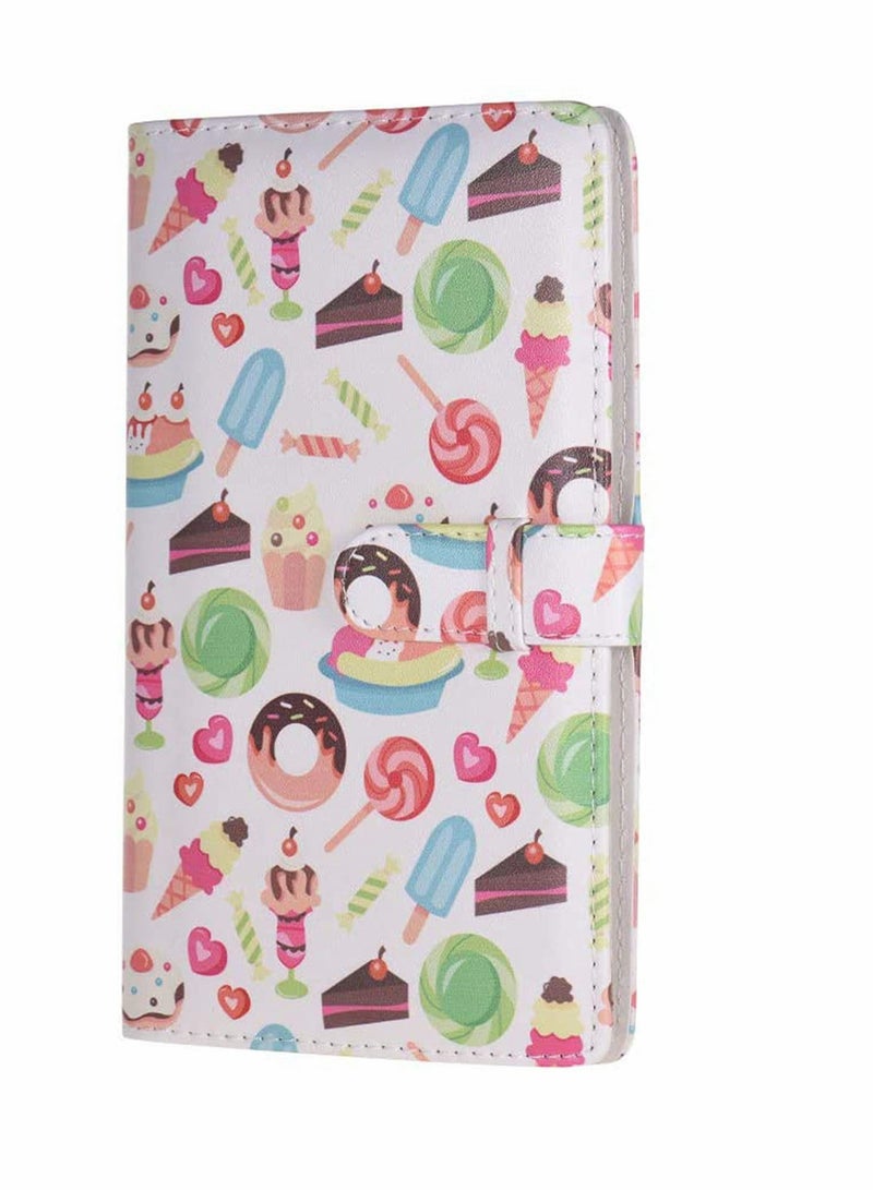 KASTWAVE 96 Pockets Mini Photo Album, Portable PU Leather Photo Picture Photo Book, for Fujifilm Instax Mini 9 8 7s 70 25 50s, 90 Color Films Photo Camera Paper for Name Card Credit Card - Image 5