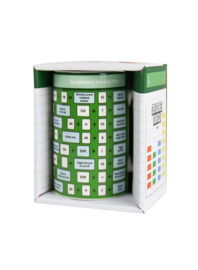 Gift Republic Spreadsheet Shortcut Mug Excel Spreadsheet Geek Novelty Mug Funny Office Coffee Cup Accountant Tax Gift Colleague Coworker Gift Boxed - Image 2
