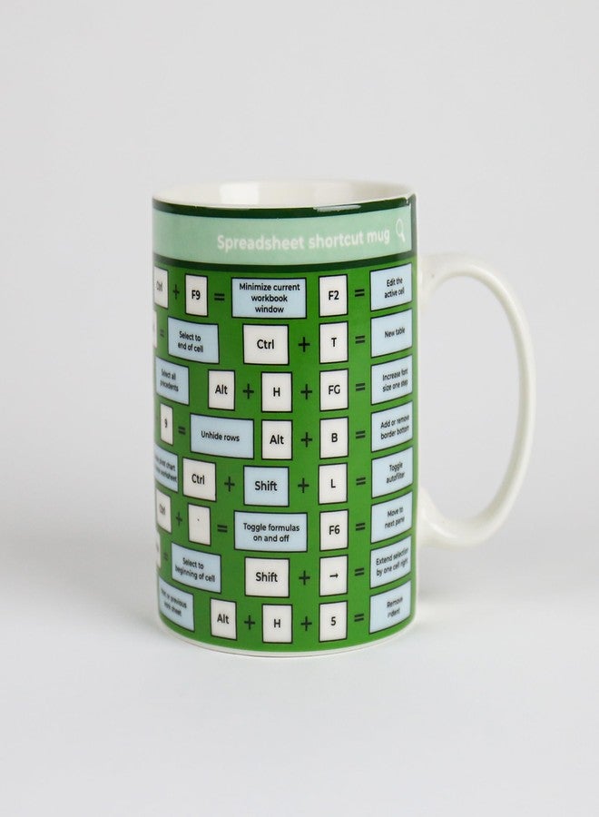 Gift Republic Spreadsheet Shortcut Mug Excel Spreadsheet Geek Novelty Mug Funny Office Coffee Cup Accountant Tax Gift Colleague Coworker Gift Boxed - Image 4
