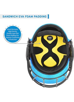 DSC Avenger PRO Premium Cricket Helmet | For Men & Boys | Fixed Spring Steel Grill | Back Support Strap | Neck Guard | Lightweight  - Image 3