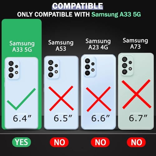 KC Back Cover for Samsung Galaxy A33 5G - Curly Wave Dry Fixed Glitter Shockproof Bumper Soft Silicone Case with Camera Protection (Transparent) - Image 2