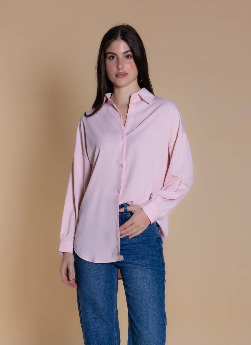 SHAPES OVERSIZED CHIFFON SHIRT