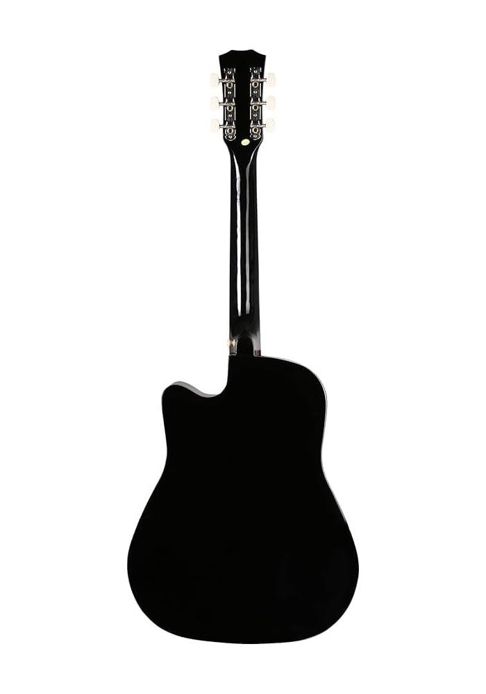 MegArya B-D38 Acoustic Guitar Kit with Foam Bag, Strap & Picks - 38 Inch (Black) - Image 3