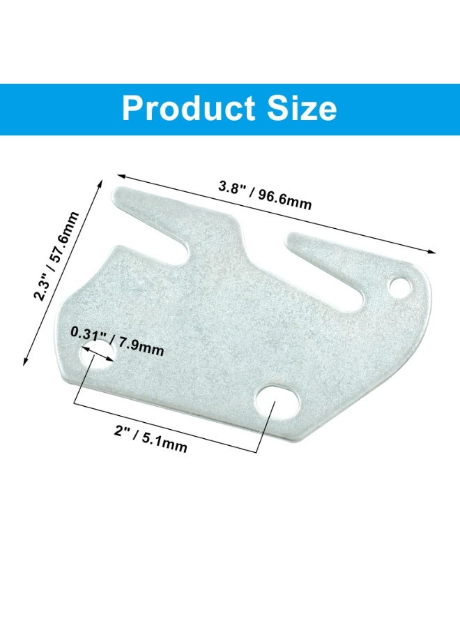 4 Pcs Bed Rail Hook Plates with Screws for Wood Bed Frame Headboard Footboard Replacement - Image 4