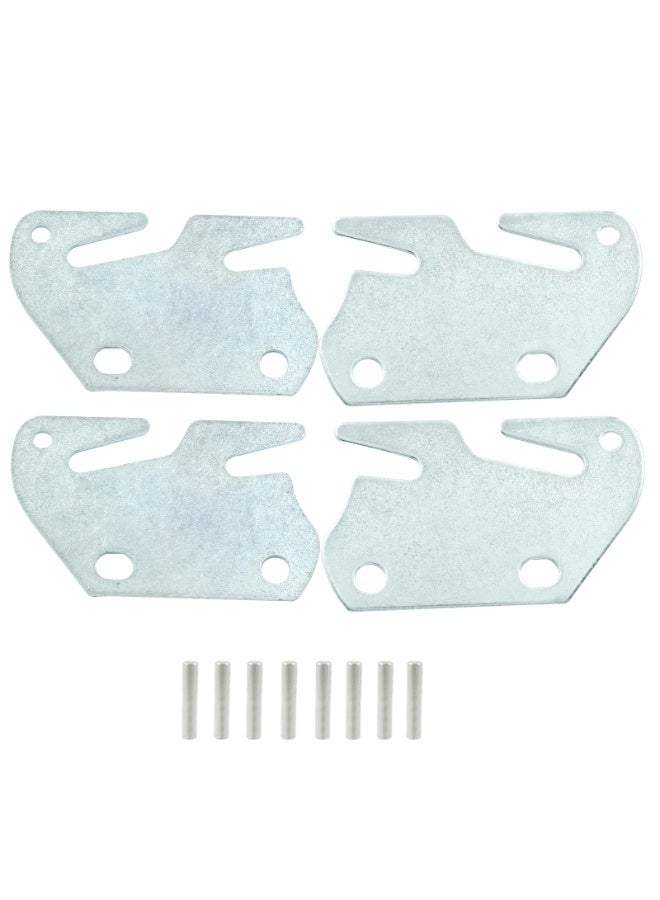 4 Pcs Bed Rail Hook Plates with Screws for Wood Bed Frame Headboard Footboard Replacement - Image 5
