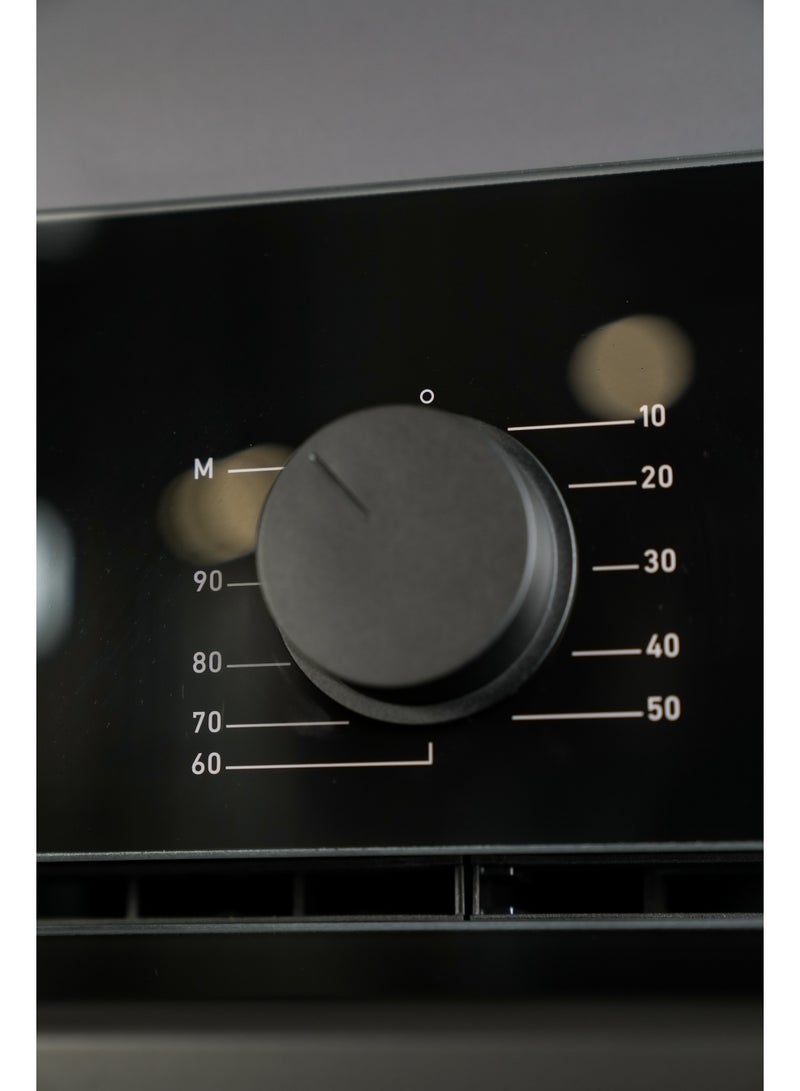 Starway 72 Lt 60x60cm 7 Cooking Programs Built In Oven, Black Panel, Grill , Up & Down Heating, Cooling Fan, Tray + Stand Included - Image 5