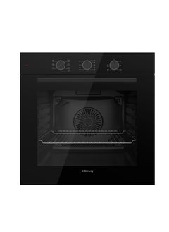 Starway Starway 73 Lt 60x60cm 7 Cooking Programs Built In Oven, Black Panel, Grill + Air Fryer, Up & Down Heating, Cooling Fan, Tray + Stand Included  - Image 1