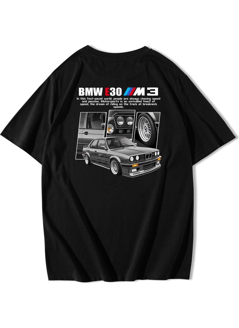 BRZ Collection - Unisex Oversize BMW E30 M3 T-Shirt - Image 1