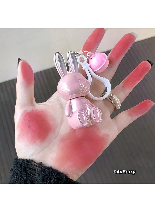 دب جيجي كريم الشفاه "فيلفيت ميست" (Velvet Mist) من Gege Bear | أحمر شفاه كوري بنمط "الأرنب الوردي" (Pink Rabbit) | تركيبة ثابتة مقاومة للتلطخ والانتقال | يمنح الشفاه مظهراً ناعماً وضبابياً | ألوان مطفية (مات) غنية بالأصباغ (وردي، أحمر، خوخي) | قوام خفيف وجيد التهوية يمنح شعوراً بنعومة السحاب | مثالي للمناسبات الخاصة ومكياج النساء والفتيات (الدرجة 04# Berry، وزن 1.8 جم) - Image 2