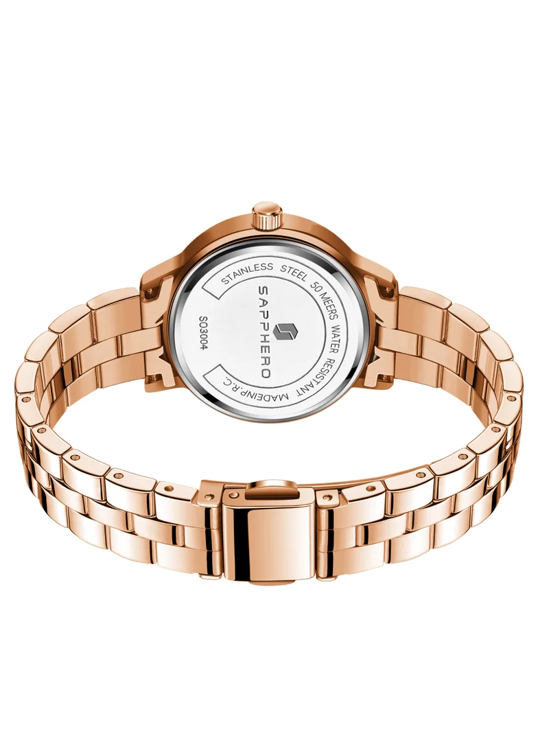 Sapphero  SAPPHERO Wrist Watch for Women Luxury Ladies Watches Women's Bracelet Watch Small Stainless Steel Analog 5ATM Waterproof Watches for for Women | Best Price UAE