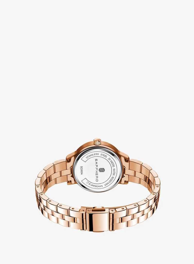 Sapphero  SAPPHERO Wrist Watch for Women Luxury Ladies Watches Women's Bracelet Watch Small Stainless Steel Analog 5ATM Waterproof Watches for for Women | Best Price UAE
