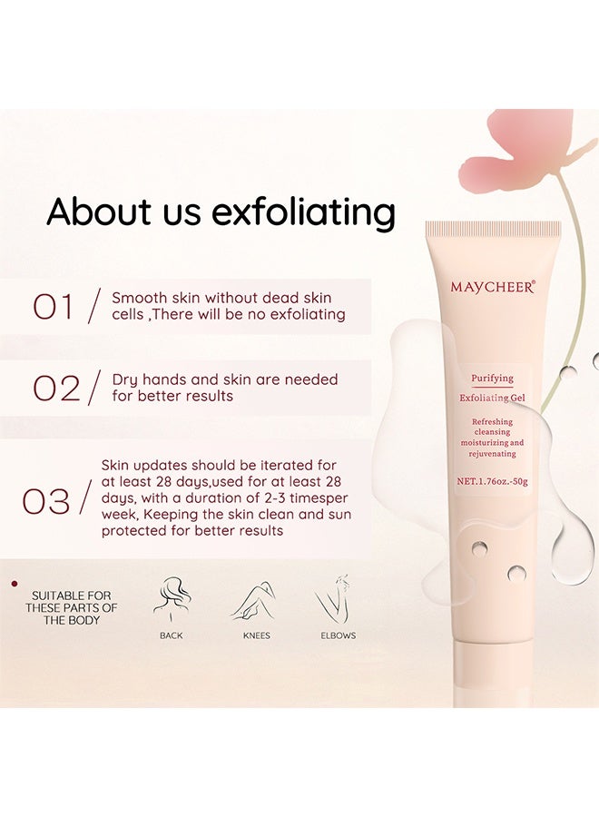 MAYCHEER Purifying Exfoliating Gel, Face Facial Exfoliator Cleanser - Exfoliating Gel Wash Face, Gentle Exfoliat-ing Scrub For Face, Facial Purify-ing Exfoliator Cleanser - Image 3