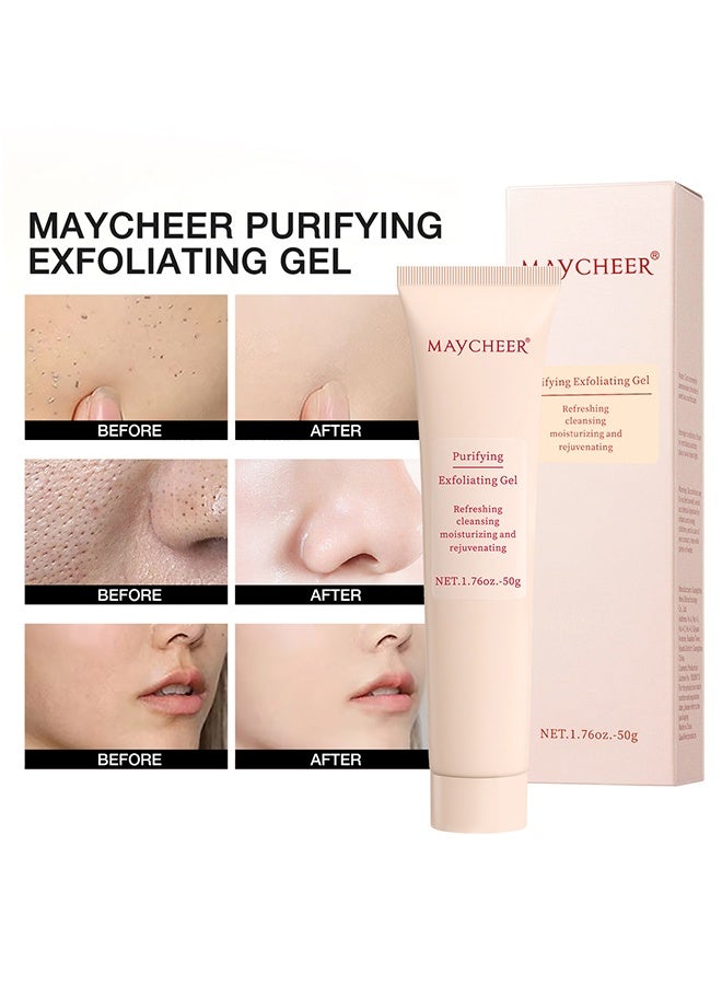 MAYCHEER Purifying Exfoliating Gel, Face Facial Exfoliator Cleanser - Exfoliating Gel Wash Face, Gentle Exfoliat-ing Scrub For Face, Facial Purify-ing Exfoliator Cleanser - Image 5