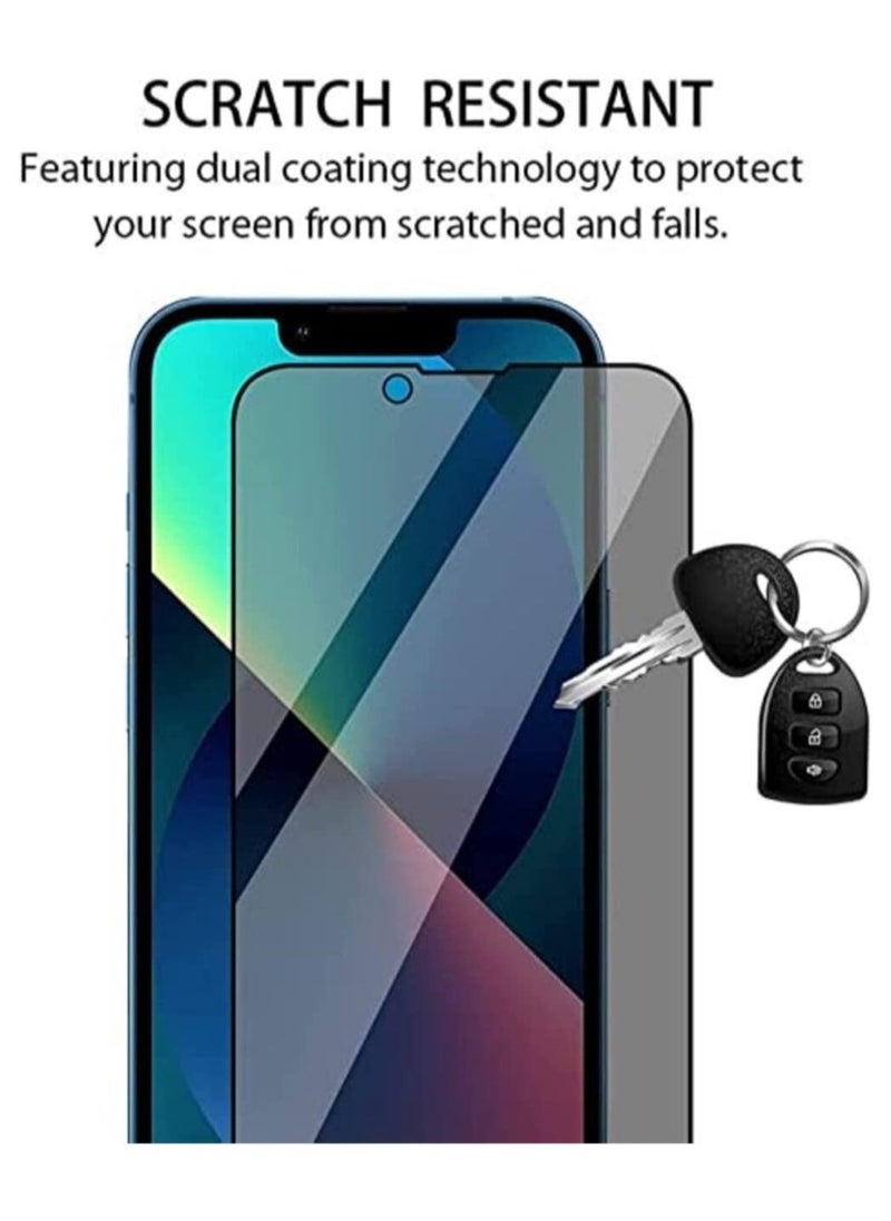 Raxoom iPhone 14 Plus Privacy Screen Protector Anti-Spy Tempered Glass Film 9H Hardness Scratch Resistant Bubble Free Anti Spy Tempered Glass Screen Protector - Image 3