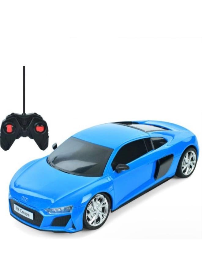 كوول سبيد سيارة كول سبيد أودي R8 كوبيه تعمل بالتحكم عن بعد بمقياس 1:24 - أزرق - Image 1