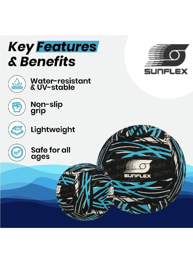 صنفليكس كرة الشاطئ والمرح صن فليكس مقاس 3 أكشن برو | كرة ناعمة من النيوبرين للعب الخارجي والمائي - Image 3