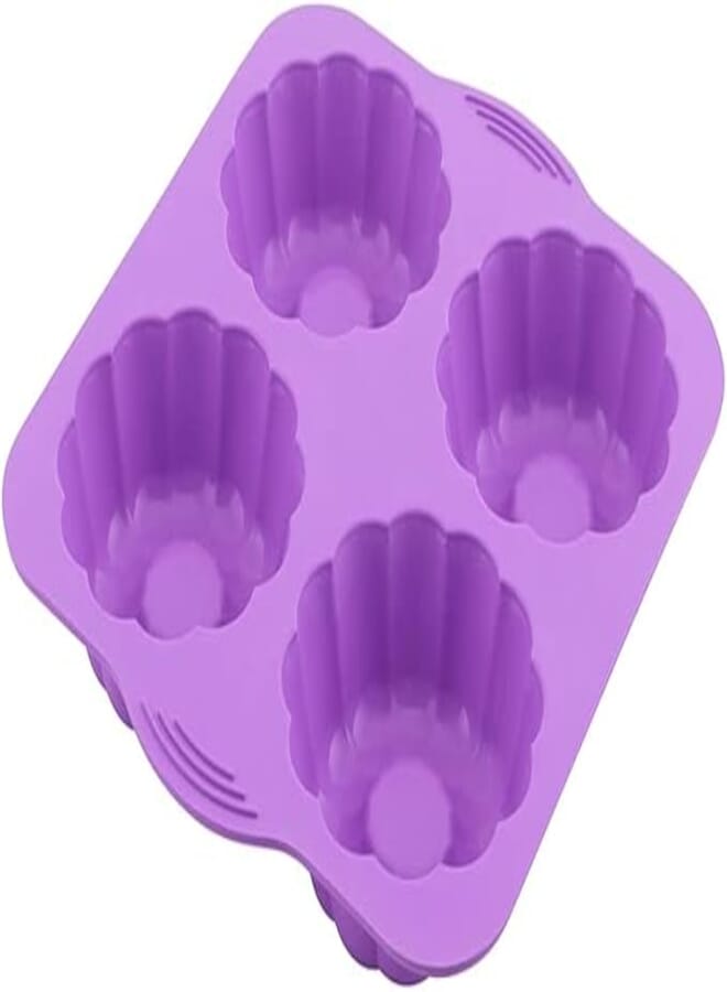 Silicolife 4 Piece Clover Cake and Cookie Mold Width: 170 mm Length: 190 mm Height: 25 mm