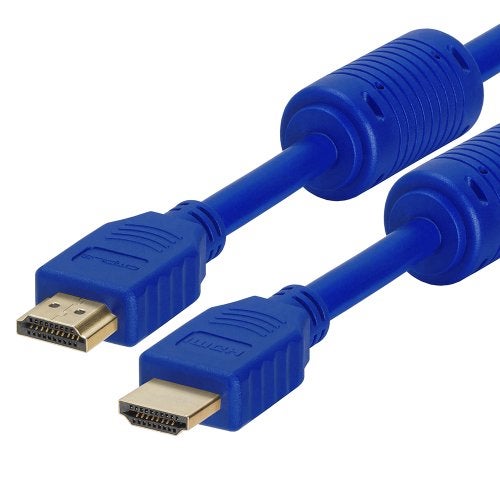 Cmple - HDMI Cable 3FT High Speed HDTV Ultra-HD (UHD) 3D, 4K @60Hz, 18Gbps 28AWG HDMI Cord Audio Return 3 Feet Blue - Image 4
