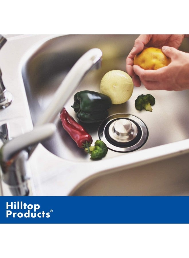 Hilltop Products 3 3/8 inch (8.57 cm) - Kitchen Sink Stopper Stainless Steel Garbage Disposal Plug Fits Standard Kitchen Drain Size of 3 1/2 inch (3.5") Diameter - Image 3