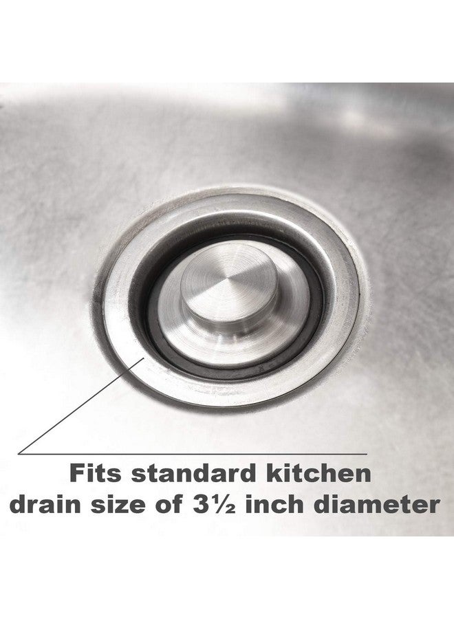 Hilltop Products 3 3/8 inch (8.57 cm) - Kitchen Sink Stopper Stainless Steel Garbage Disposal Plug Fits Standard Kitchen Drain Size of 3 1/2 inch (3.5") Diameter - Image 4