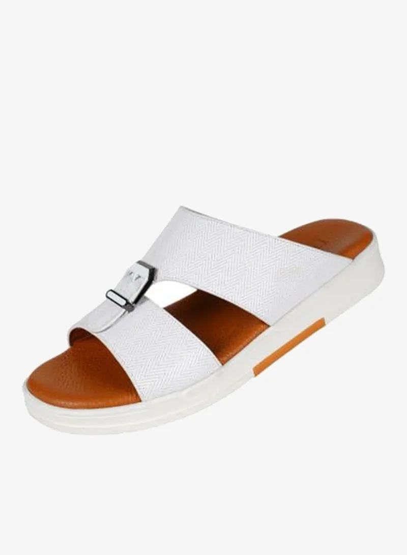 008-3659 Barjeel Uno Mens Arabic Sandals MSA124 White