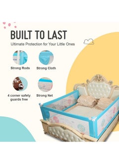 Safe-O-Kid ® Barricade Designer Bed Rail Guard With 1 Year Warranty, Blue (6Ft/183Cm), Pack Of 1  - Image 3