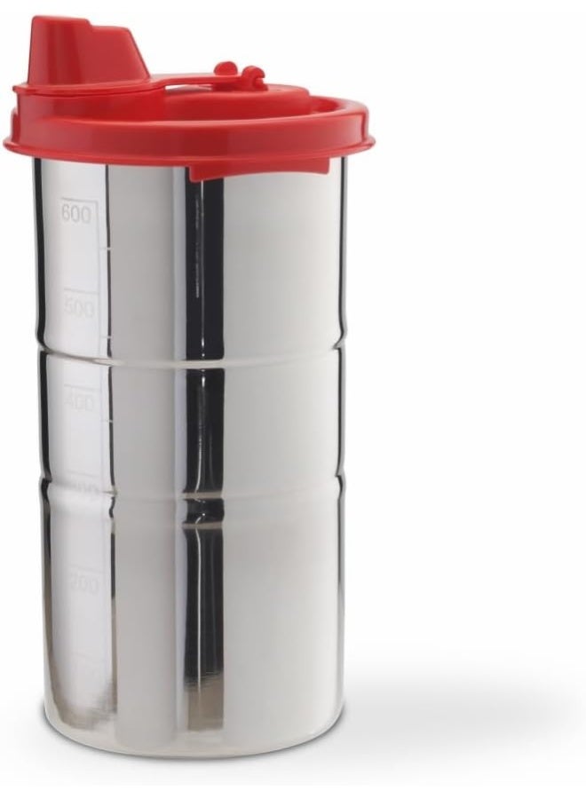 SignoraWare 650 ML Easy Flow Stainless Steel Oil Dispenser Bottle with Lid and Cap | Air-Tight Spill-Proof | Food Grade Pourer Drizzler - Image 1