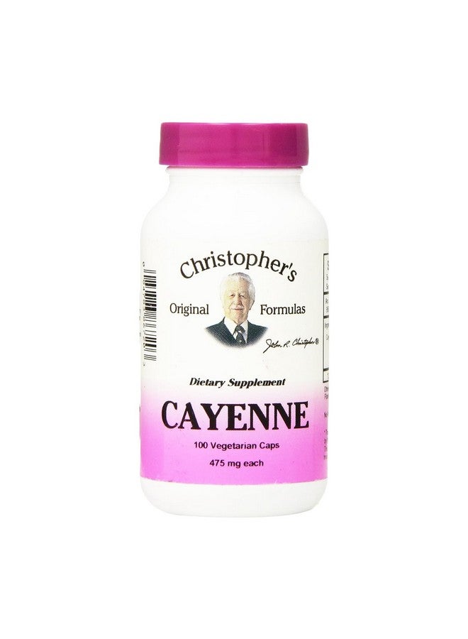 Christopher's Original Formulas Cayenne Formula, Natural Herbal Supplement, 100 Caps - Image 1