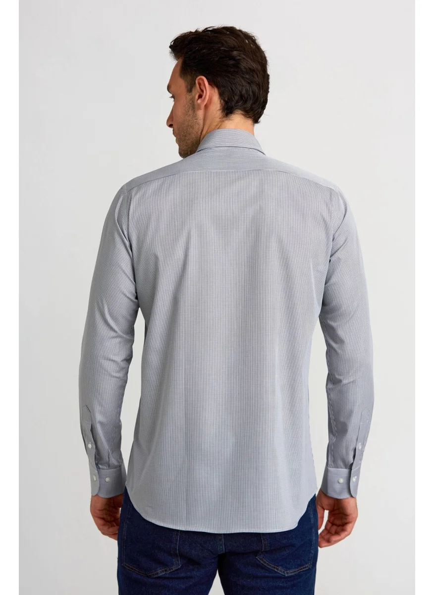 Bisse Gm 232038 Uk Italian T. Pocket Shirt Gray GM23K232038_D55
