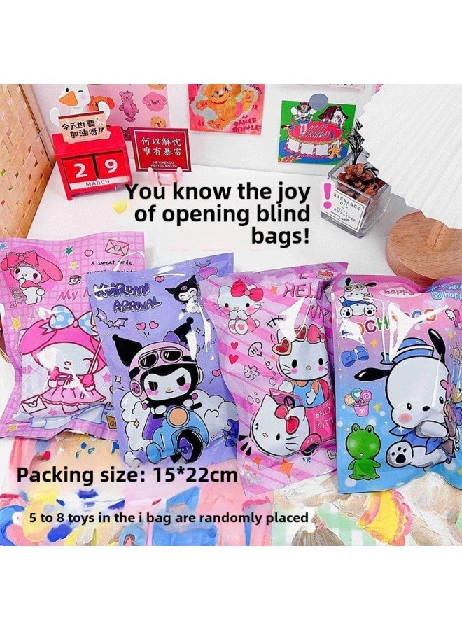 Altman Hand-made Blind Box Hero Blind Bag Children Tide Play Doll Toy Tide Play Animation Stall Wholesale-Color:Sanrio Blind Bag One - Image 1