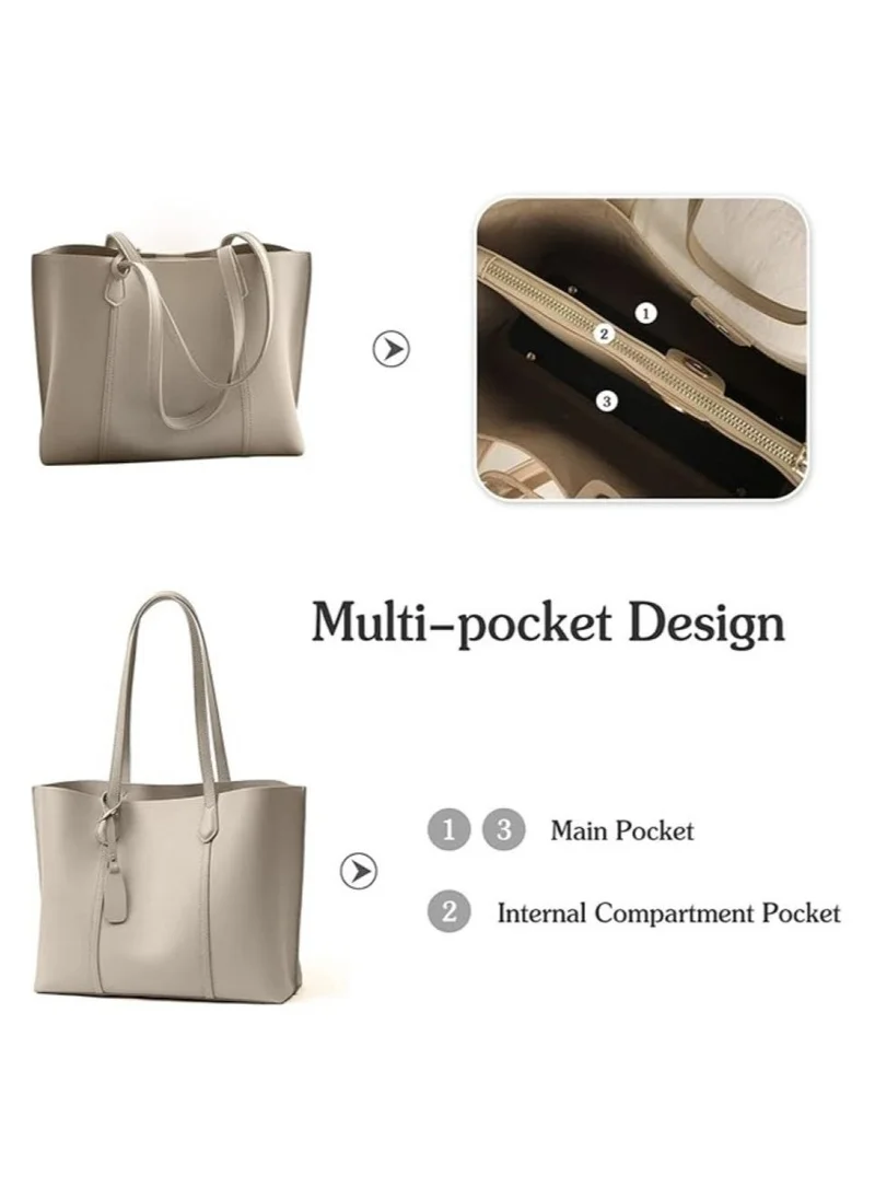 ELLA Tote Bag With Fob Detail