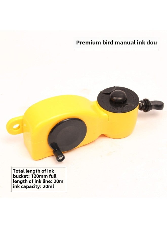 High Quality Woodworking Ink Bucket Hand Wheel Mini Semi-automatic Manual Hand Roll Woodworking Scriber With Scribing Pen-Model:Automatic Return Ink Bucket With Pen 8.3m (48 Pieces/piece)  - Image 5