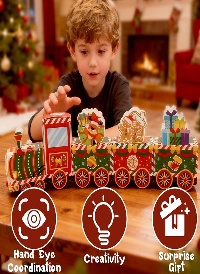 Lihome تقويم ليهوم المنزلي لعيد الميلاد - تقويم فارغ لتعبئته بنفسك، صناديق هدايا عيد الميلاد فارغة للعائلة والأطفال - Image 4