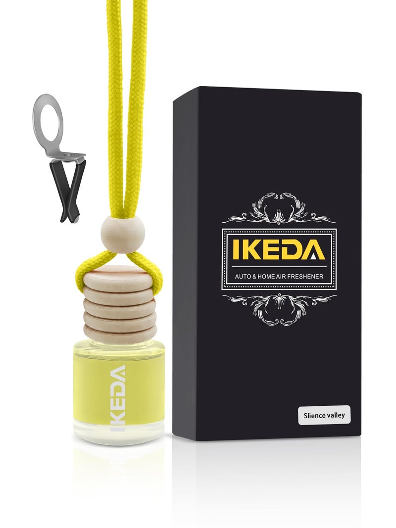 Ikeda Car Air Freshener: Hanging Car Smell Air Freshener | 10ml Hanging Car Perfume | Long Lasting Fragrance | Strong Scents Diffuser for Auto Home (Pineapple|Circular) - Image 1