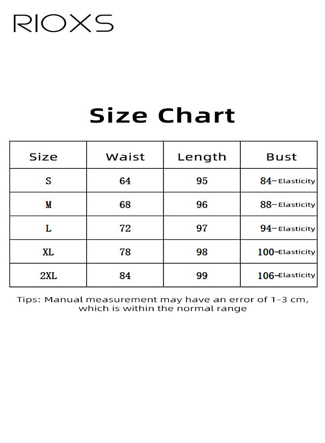 ريوكس فستان نسائي بدون أكمام بياقة على شكل V وأزرار، فستان بخصر عالٍ على شكل A للسيدات، فستان فضفاض بطول متوسط مع جيوب، فستان صيفي غير رسمي ناعم ومسامي، مناسب للشاطئ والعطلات والحفلات والمواعيد والتسوق والمكتب والمزيد، أزرق - Image 3