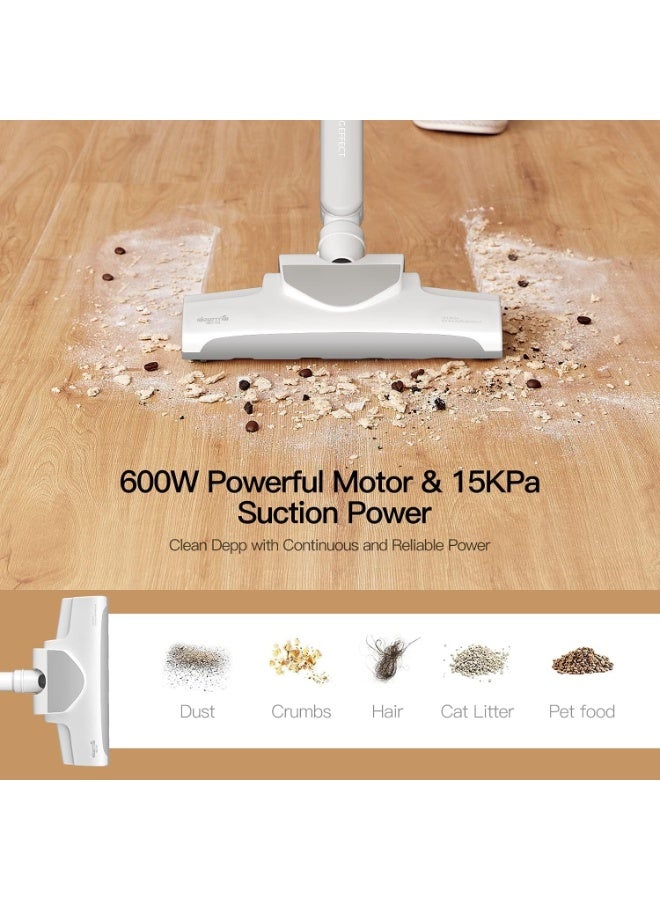 Alissa X700 2-in-1 Powerful Handheld & Stick Vacuum Cleaner | 600W Motor, 15kPa Suction, XL Dust Tank, Quiet Operation, Triple Filtration – Lightweight & Efficient Cleaning Solution - Image 3