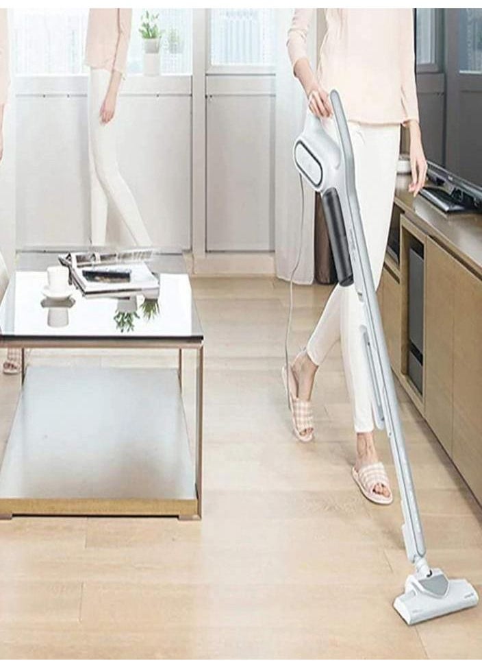 Alissa 2-In-1 Handheld Vacuum Cleaner With Large Capacity Dust Box Low Noise Triple Filter Vertical Dust Collector Dx700 White  - Image 2