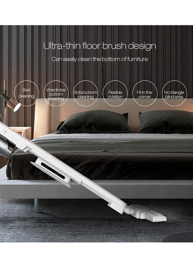 Alissa 2-In-1 Handheld Vacuum Cleaner With Large Capacity Dust Box Low Noise Triple Filter Vertical Dust Collector Dx700 White  - Image 4