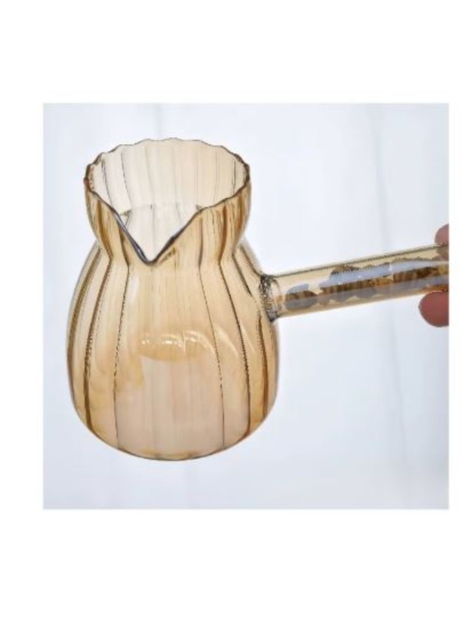 كنكة بايركس زجاجية مقاومة للحرارة لتحضير القهوة والمشروبات الساخنة بأناقة. - Image 2