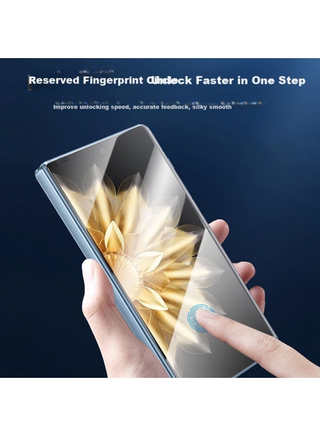 KOOLIFE حماية شاشة زجاجية مقسّاة من Koolife لهاتف Honor Magic V2/V3/V5، وHonor Magic Vs2/Vs3، حماية شاشة قابلة للطي تغطي بالكامل، رقيقة جداً، عالية الدقة، مضادة للكسر، ومقاومة لبصمات الأصابع. - Image 3