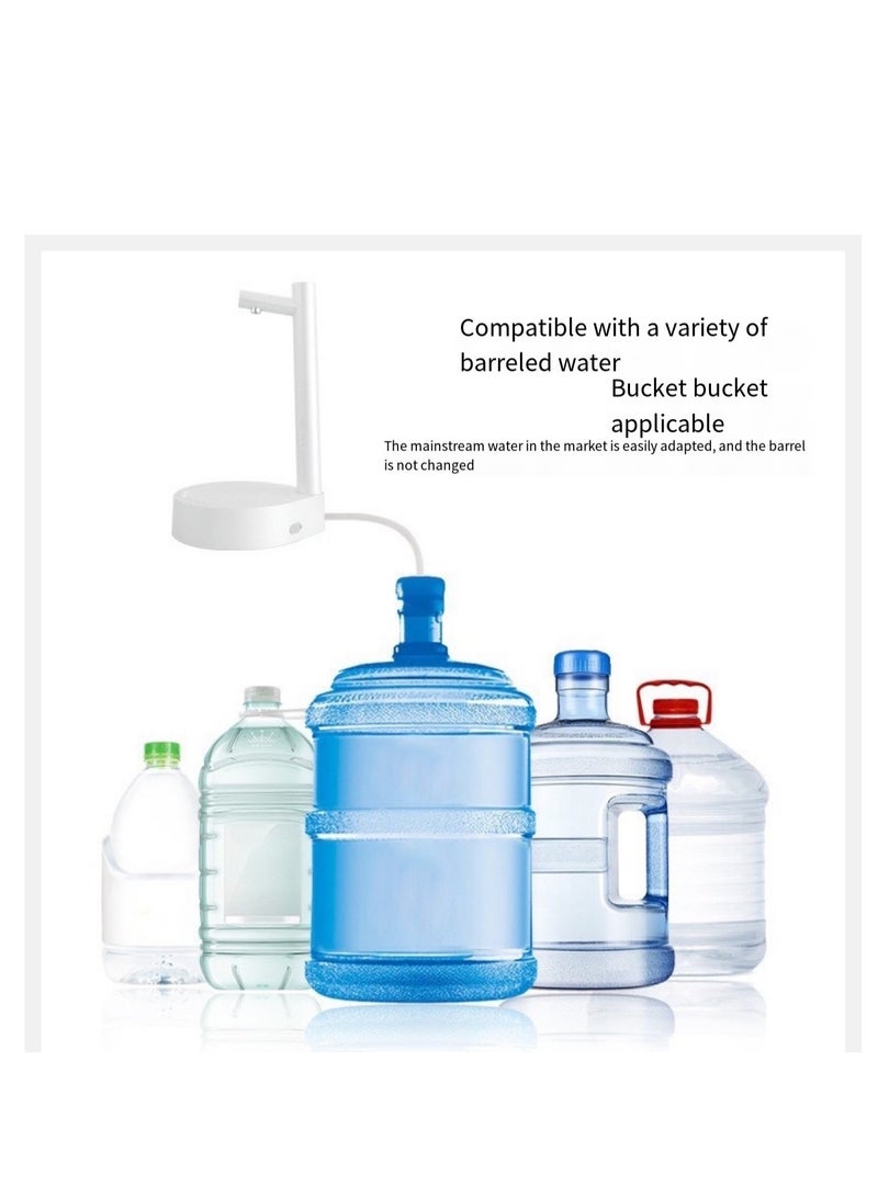 Portable Water Pump Dispenser, Desktop USB Rechargeable Automatic Drinking Water Dispenser for Home, Office, Outdoor, White  - Image 4