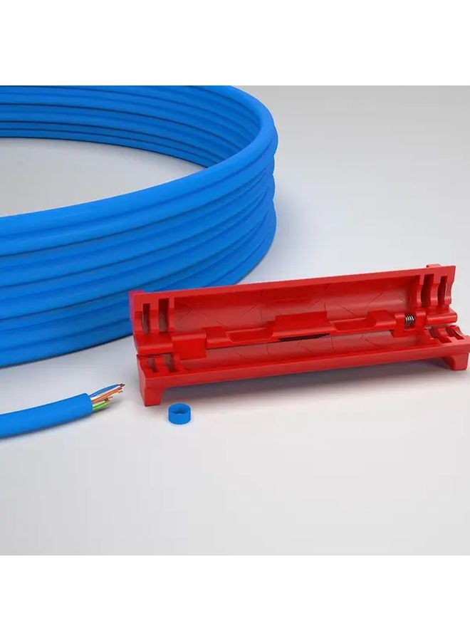 Red Heavy Duty Rotary Wire Stripper Cable Cutter Adjustable For Coaxial Network - Image 2