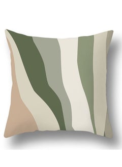 Y&D Green botanical abstract geometric print pillowcase pillow cover 45*45cm 