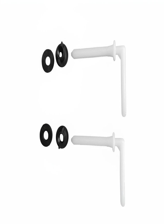 BEUWFEL Toilet Seat L Type Screw Hinges for Modern Commode | Western Toilet Commode Parry Type Clamp Box | Universal Toilet Seat Clamp Hinges (Pair) - Image 5