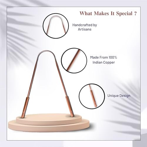 Nurpi copper premium design tongue cleaner pack of 2 - Image 2